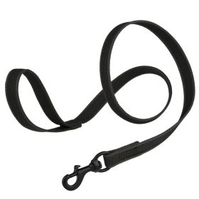 Dogline Rubber Infused Nylon Walking Leash (DL Color: Black, Dogline Size: 6' x 3/4")